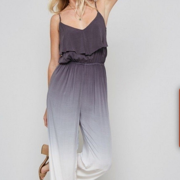 Promesa ombre tie-dye‎ spaghetti strap woven jumpsuit - Picture 3 of 8